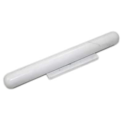 White Marble Rolling Pin W/Base -ST - White