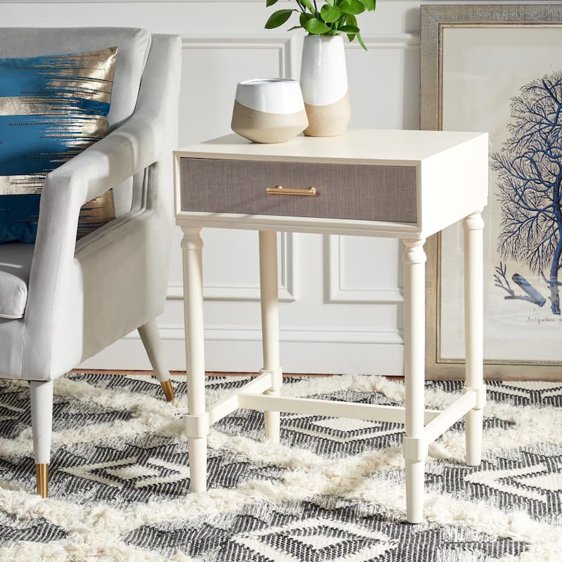 SAFAVIEH Antja 1-Drawer Accent Table - 19" W x 15.8" L x 26" H - 19Wx16Dx26H