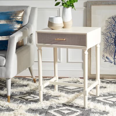SAFAVIEH Antja 1-Drawer Accent Table - 19" W x 15.8" L x 26" H - 19Wx16Dx26H