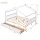 preview thumbnail 3 of 32, Multifunctional Design Full Size House Bed with Drawers
