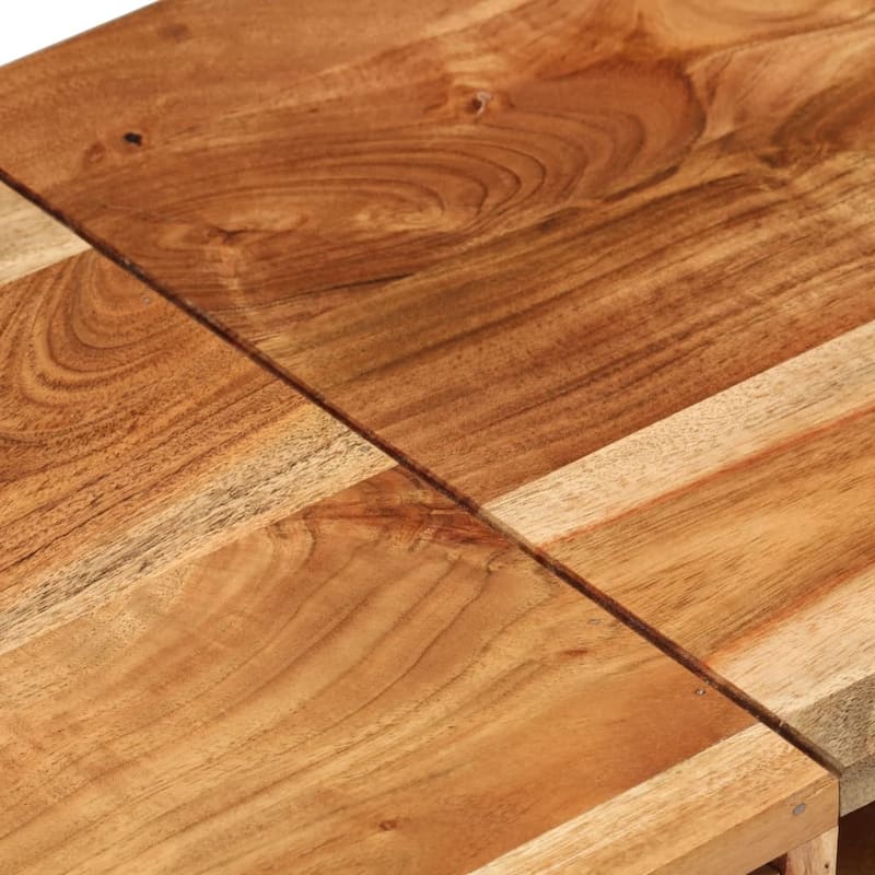 vidaXL TV Stand 57.1"x13.8"x13.8" Solid Wood Acacia - 57.1" x 13.8" x 13.8"