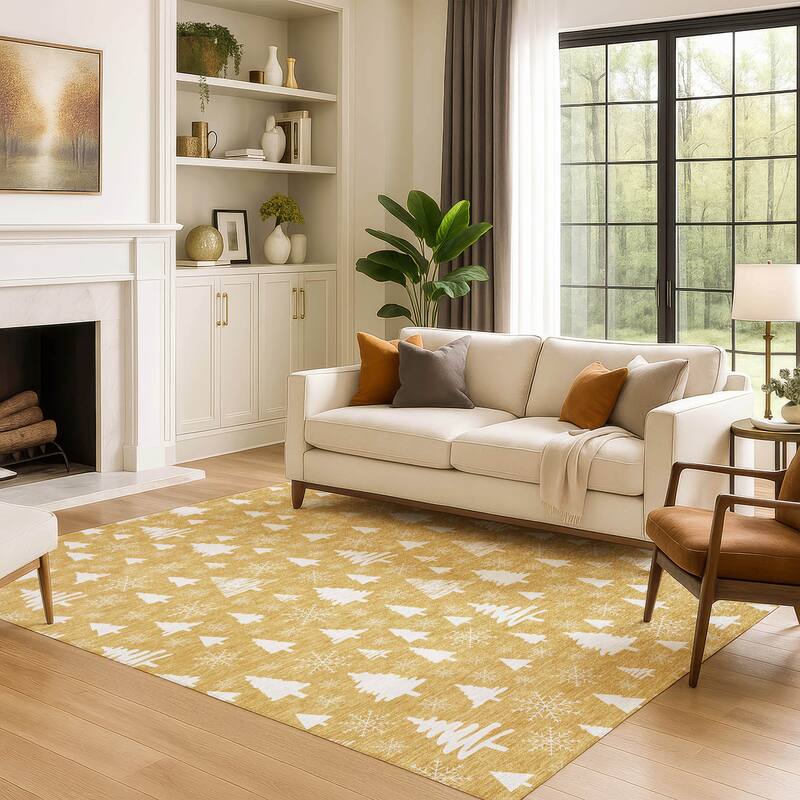 Premium Washable Super Soft Christmas Tree Mayfield Rug