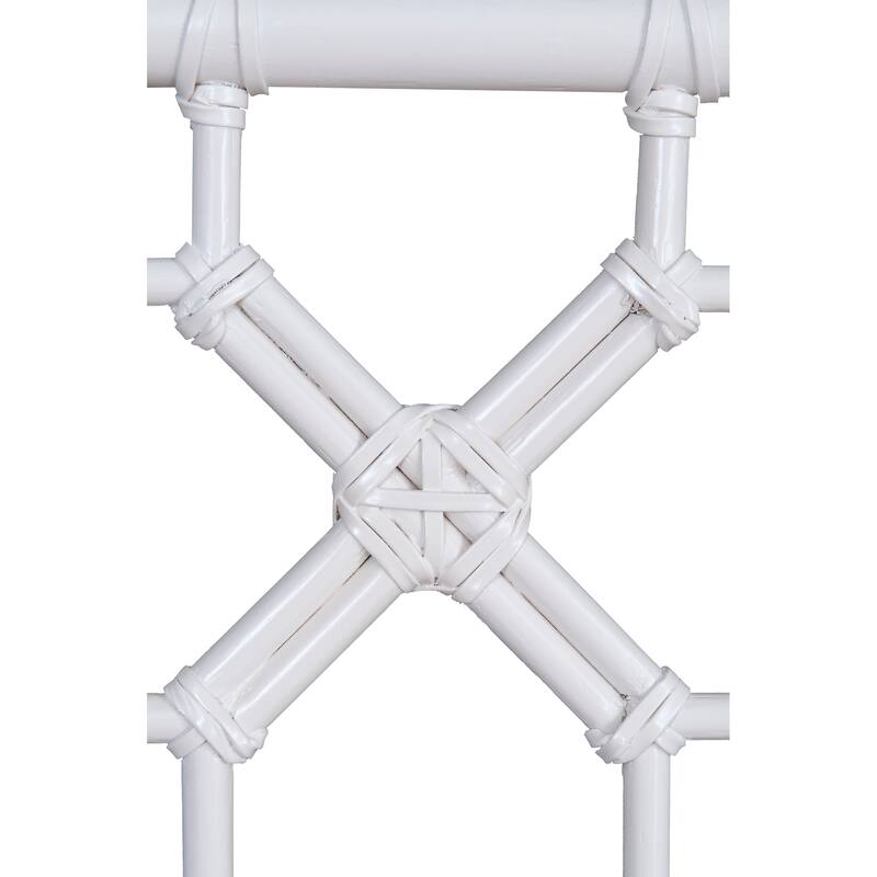 Handmade Natural Wood And Rattan Headboard by East at Main