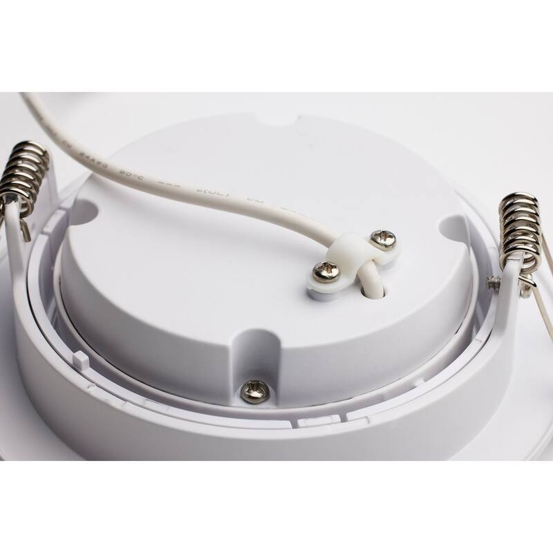 11W 4" Directional Low-Profile Downlight CCT Selectable 120V White Finish