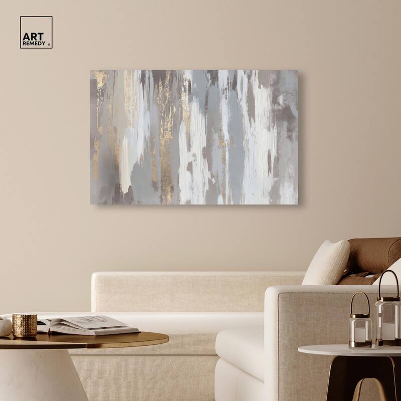 Flooding Gold II Canvas by Art Remedy, Gallery Wrapped