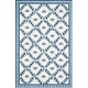 preview thumbnail 141 of 160, SAFAVIEH Handmade Chelsea Aubree French Country Trellis Wool Rug 5'3" x 8'3" - Ivory/Blue - Rectangle