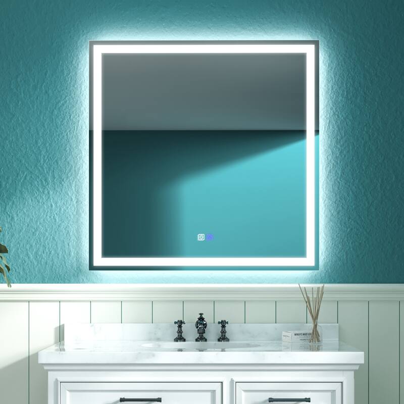 ExBrite Anti-fog LED Frameless Bathroom Mirror