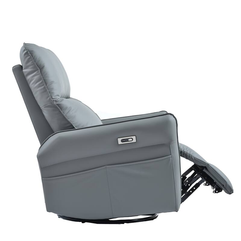 Power Swivel Rocker Recliner Chair for Adults, 270 Swivel Rocking Recliner Chair, Single Sofa Recliner for Living Room