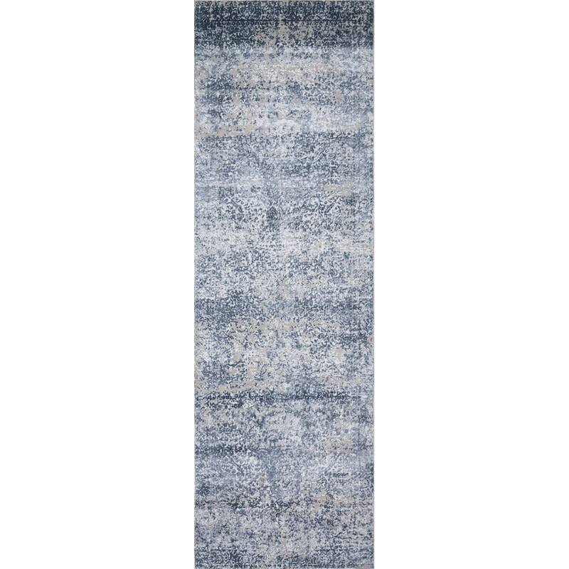 Alexander Home Mason Distressed Traditional Blue Persian Rug