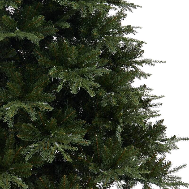 Traditional Artificial Christmas Tree with Lights, Prelit Christmas Tree, Pine Fir Christmas Tree with LED Lights