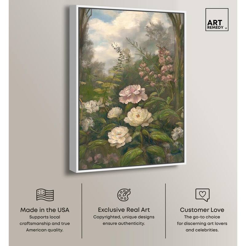 Woodland Bloom Canvas by Art Remedy