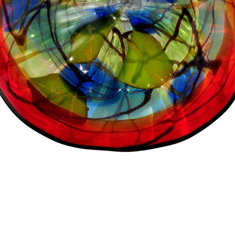 Hankley 9 Hand Blown Art Glass Wall Art Decor