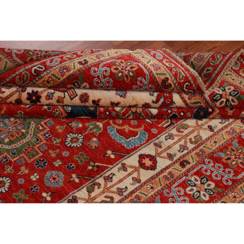 Vegetable Dye Ziegler Area Rug Handmade Oriental Wool Carpet - 6'7"x 9'9"