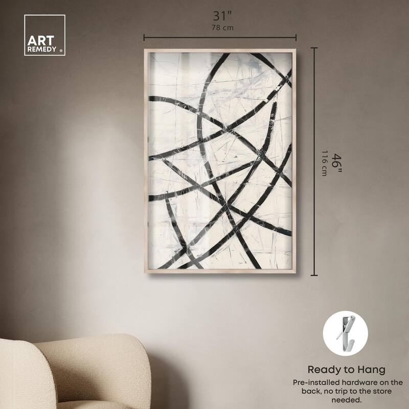 Intersecting Lines I Shadowbox by Art Remedy