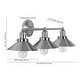 preview thumbnail 163 of 176, JONATHAN Y Florence Metal Shade Sconce
