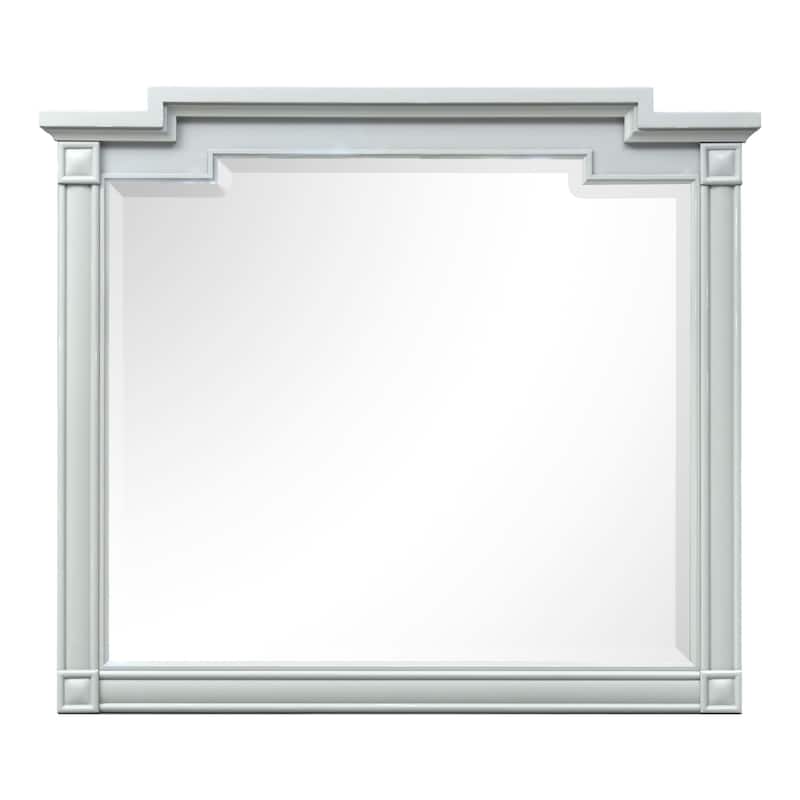 Magnussen Home Glenbrook Pebble Drawer Dresser With Landscape Mirror