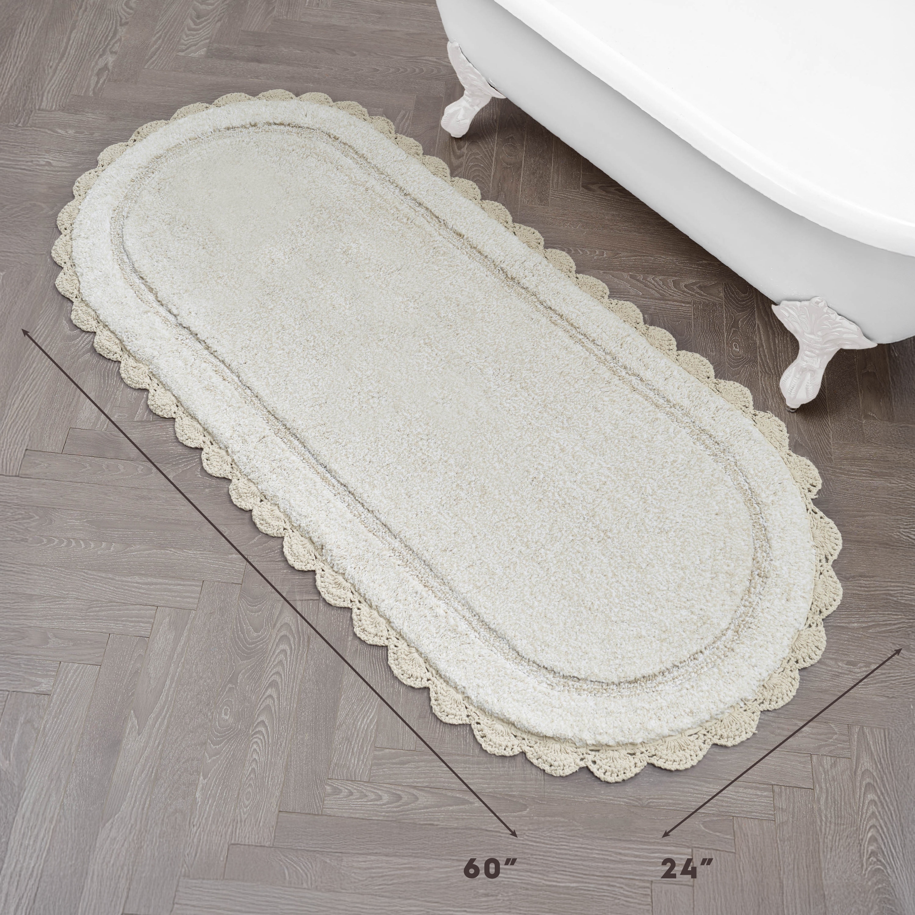 Amazon Tappeti Tappeto Da Bagno Laura Ashley All'Uncinetto - Set 2