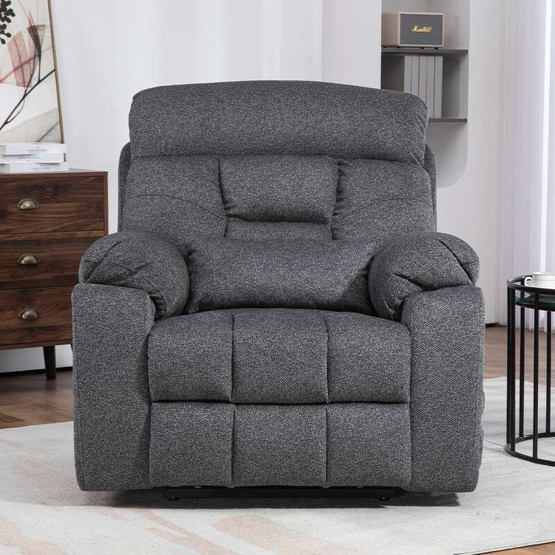 Upgraded Flagship 4-Motor Independent Control Oversized 180° Lay Flat Chenille Power Lift Recliner Chair