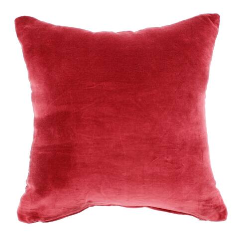 Jiti Indoor Classic Solid Color Modern Plush Velvet Decorative Accent Square Throw Pillows 20 x 20