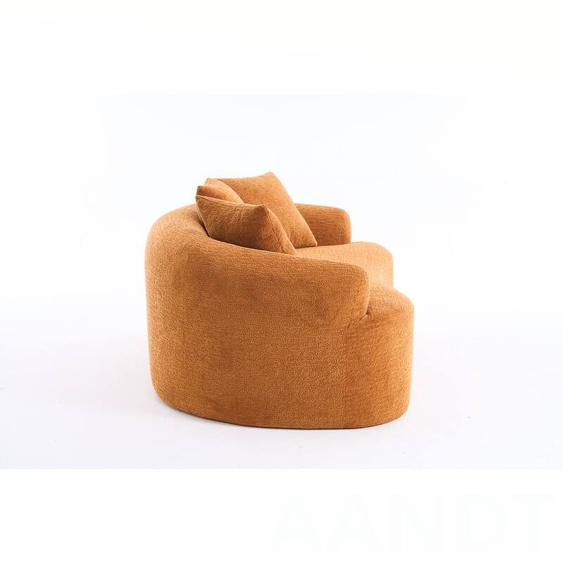 Chenille Fabric Loveseat Sofa