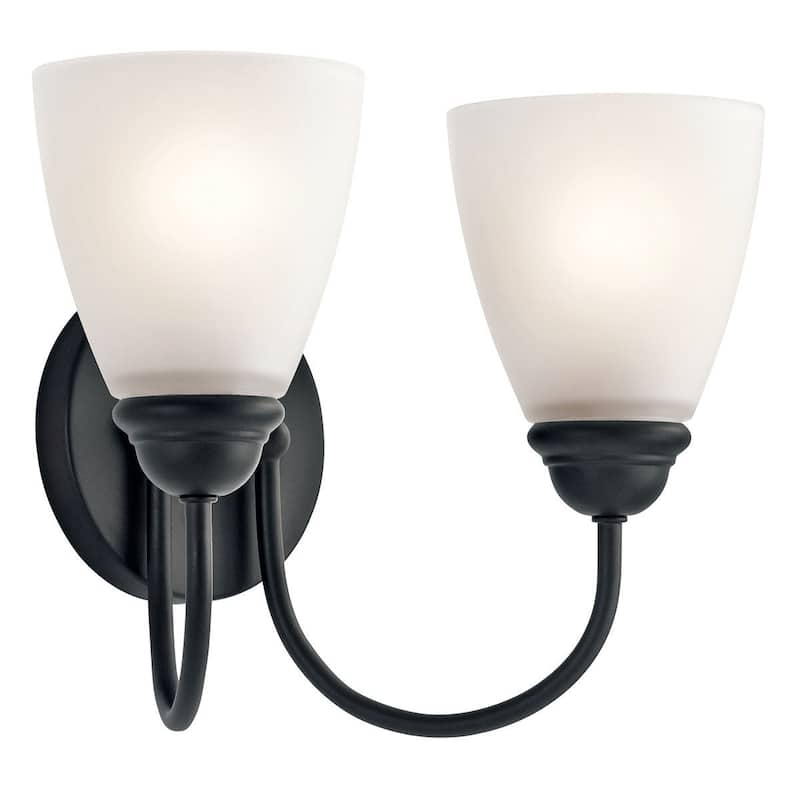 Kichler Jolie 2 Light 13" Wide LED Bathroom Vanity Light with Satin