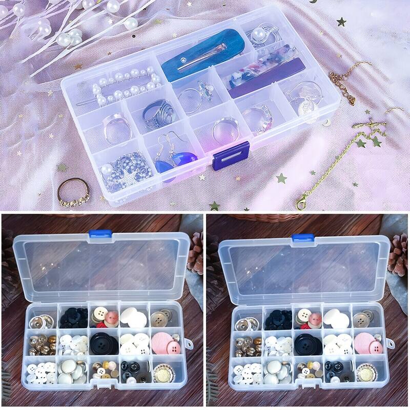 3Pack Clear Plastic Jewelry Storage Boxes Bed Bath & Beyond 39134606