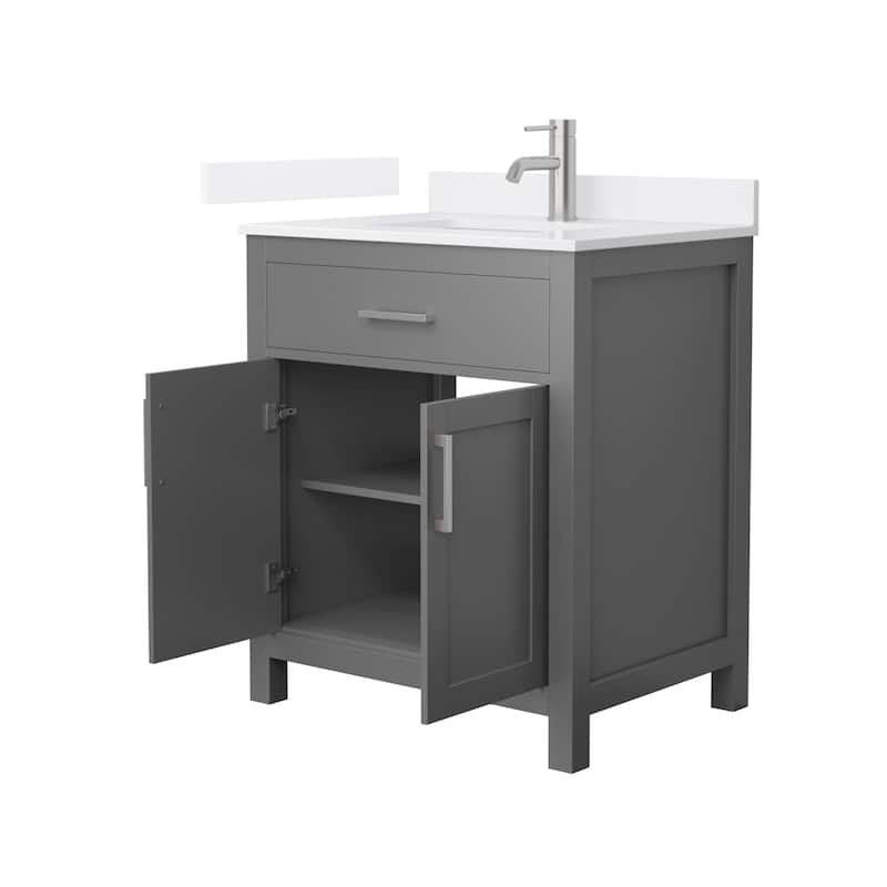Wyndham Collection WCG2424-30S-QTZ-UNSMXX Beckett 30" Free Standing