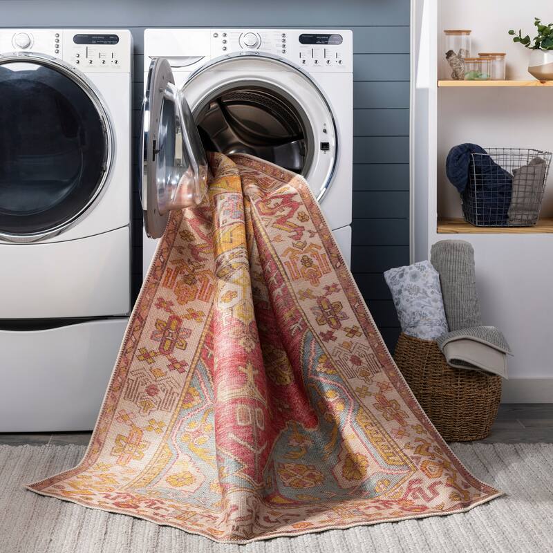 Mr. Kate Stella Persian Medallion Washable Area Rug