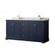 Option Dark Blue / White Carrara Marble Top / Brushed