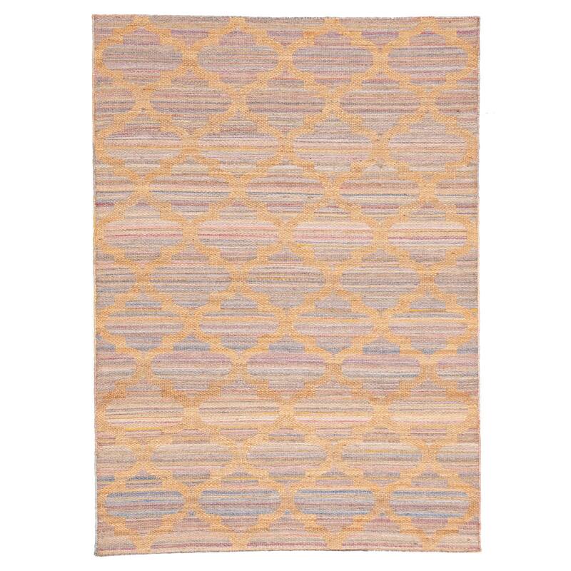 ECARPETGALLERY Flat-Weave Palas Denizli Tan Kilim - 5'3 x 7'5