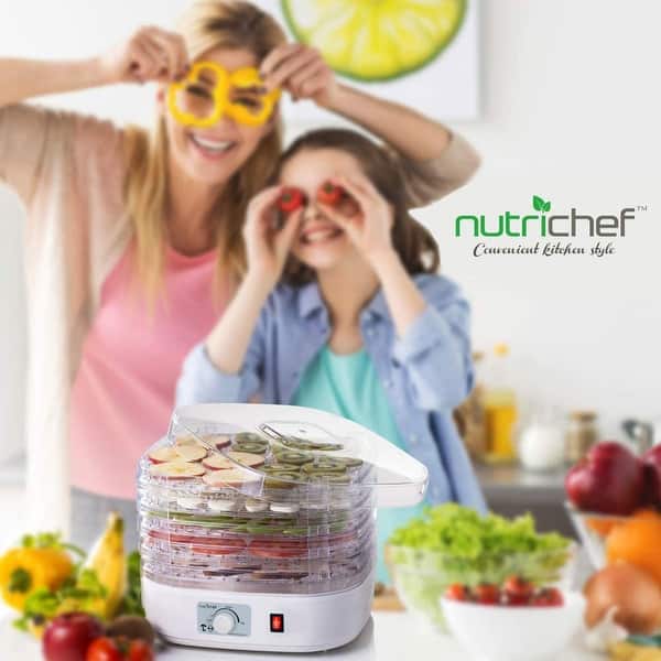NutriChef Electric Countertop Food Dehydrator - Professional Multi