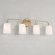 preview thumbnail 3 of 10, Lawson 4-light Bath/ Vanity Fixture w/ Soft White Glass