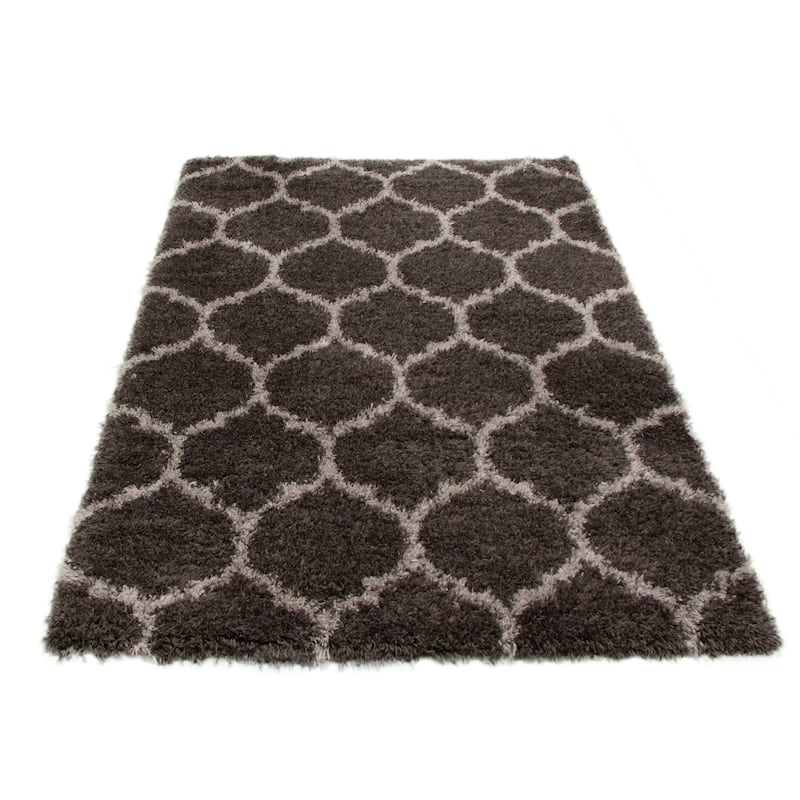 ECARPETGALLERY Agadir Trellis Moroccan Shag Rug