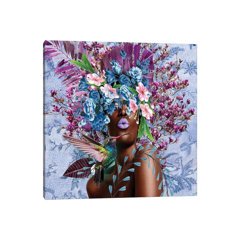 iCanvas "Women In Bloom - Purplicious" by Yvonne Coleman Burney Canvas Print