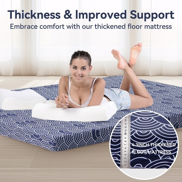 taka0911 マットレス付属品 Futon Mattress - Extra Thick Foldable Japanese Mattress - Memory