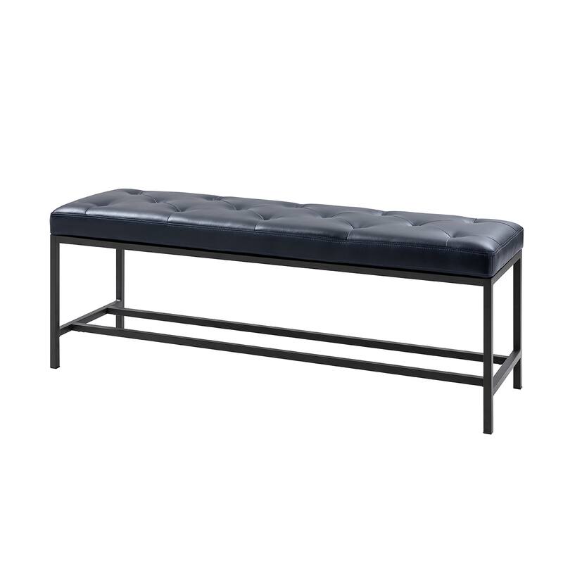 Horst 50 in.W Contemporary Upholstered Bench with Metal Legs by HULALA HOME