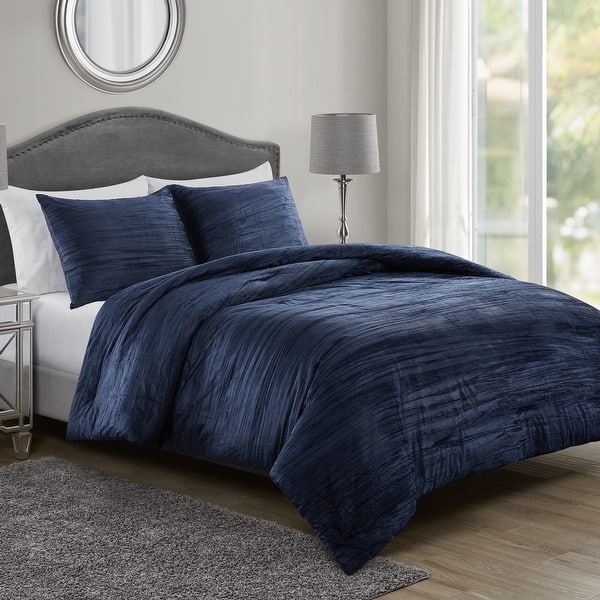 Tahari Home Zadie Soft Crinkle Velvet Comforter Set Bed Bath & Beyond
