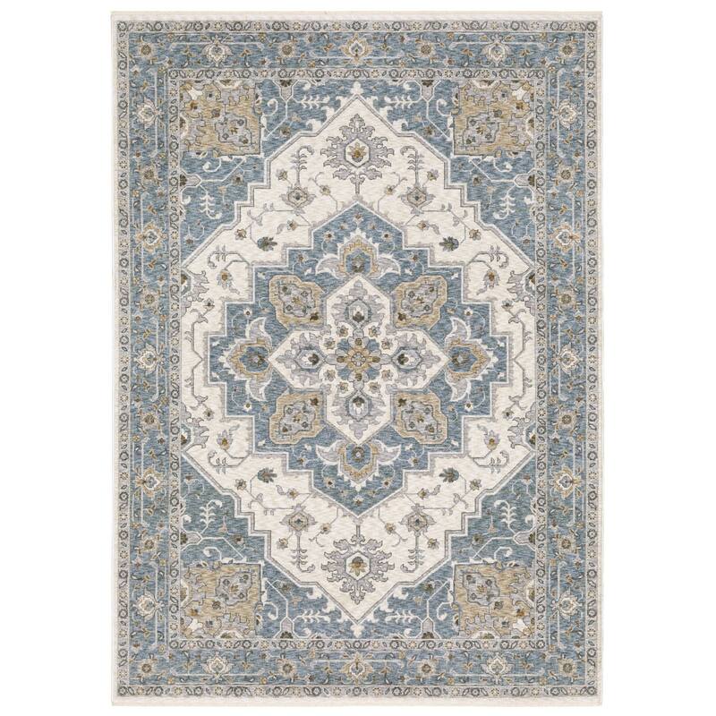 HomeRootsMedallion Traditional Runner Area Rug