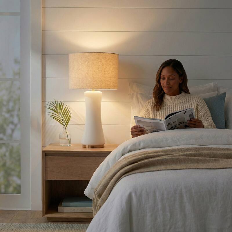 Celestial Gleam Glass Table Lamp