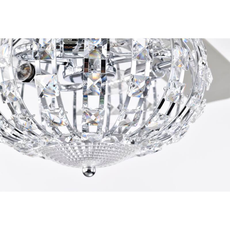 Ailani 52 Inch Chrome Polished Finish Crystal-Diamond Glam Style Ceiling Fan with Remote