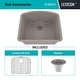 preview thumbnail 6 of 5, Lexicon Platinum 2321D Quartz Composite Single Bowl Kitchen Sink