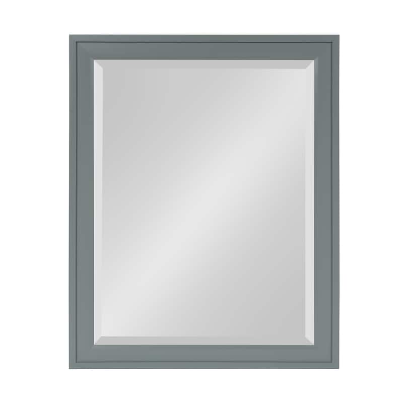 Bosc Framed Decorative Rectangle Wall Mirror - 21.5x27.5 - gray