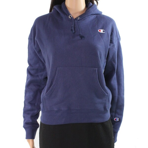 navy blue women's champion sweatshirt