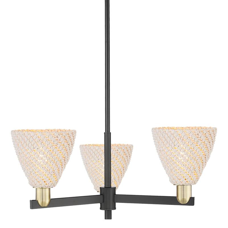 Innovations Lighting 716-3CR-12-18 Natural Ballston Dome Chandelier