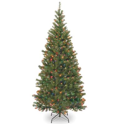 6-foot Aspen Spruce Holiday Tree with 300 Multicolor Lights - 6'