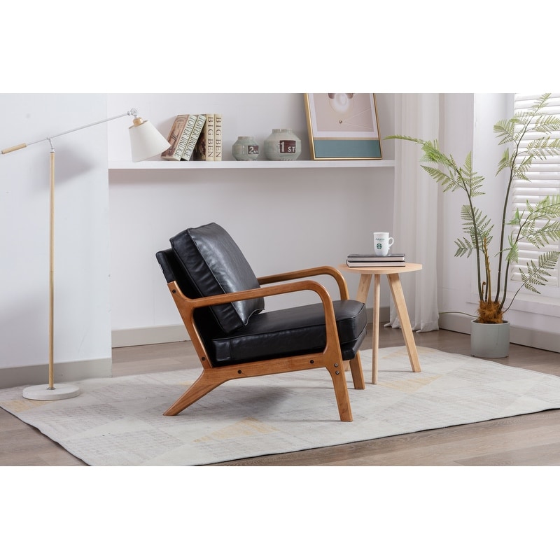 Modern leather reading chair deals