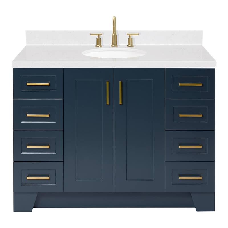 Ariel Q048SCQOVO Taylor 48" Free Standing Single Basin Vanity Set with - Midnight Blue