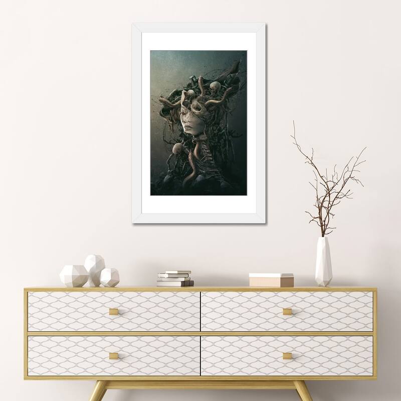 iCanvas "Skull Queen XVI" by Riza Peker