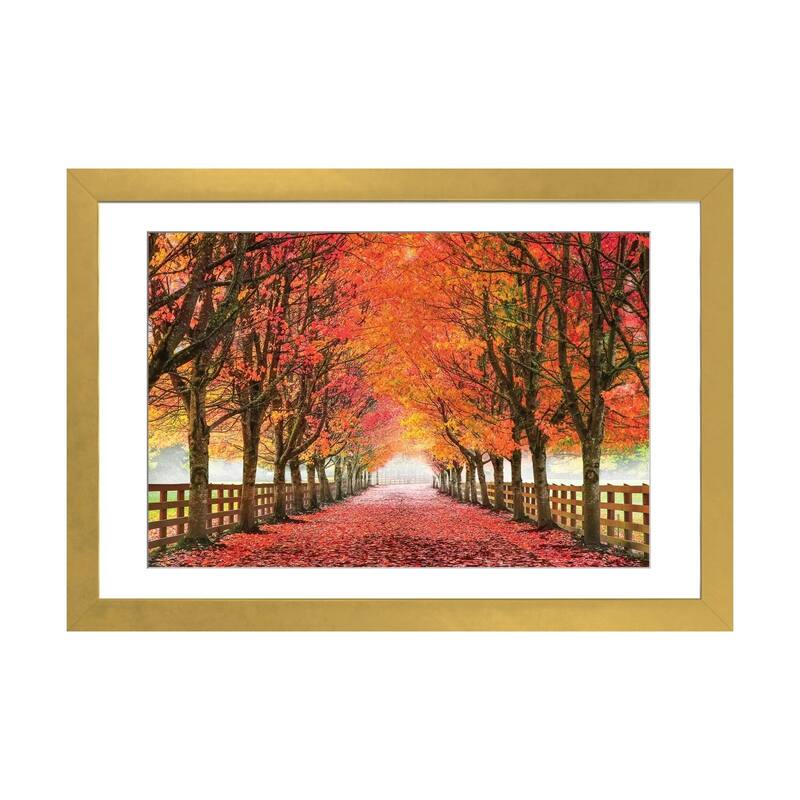 iCanvas "North Bend Trees" by Aaron Reed - Gold - 24x32x1