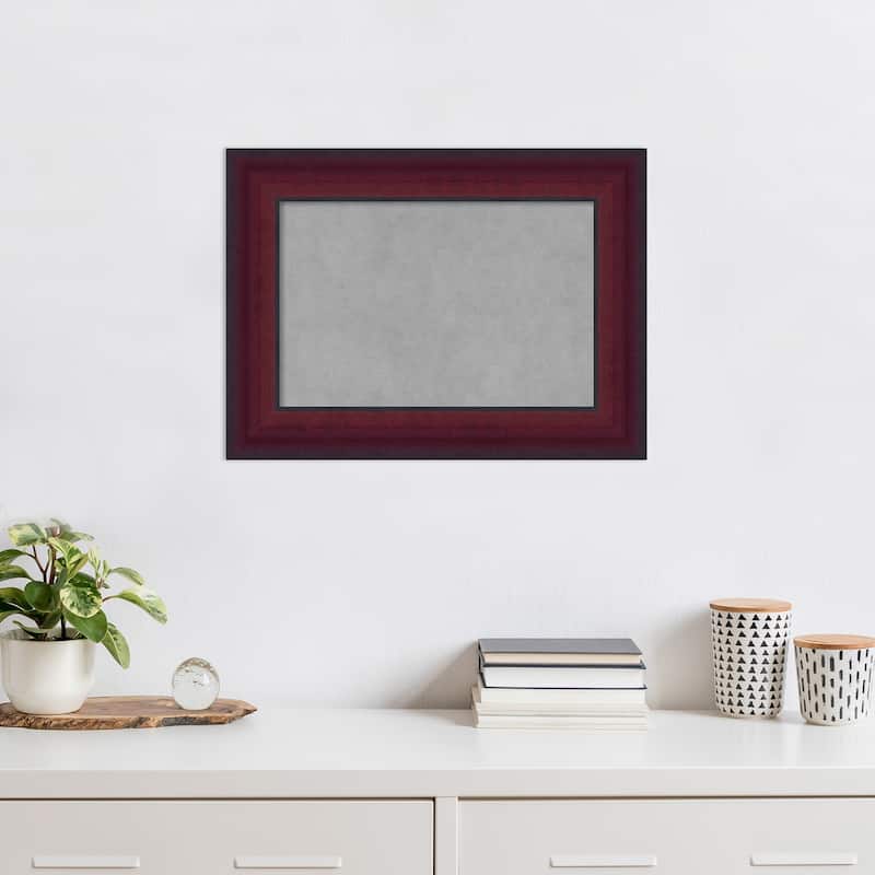 Amanti Art Canterbury Cherry Framed Magnetic Board
